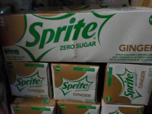 4 - 12 Packs Sprite Ginger Zero Sug...