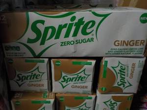 4 - 12 Packs Sprite Ginger Zero Sug...