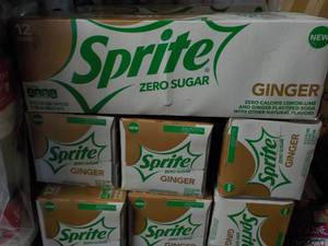 4 - 12 Packs Sprite Ginger Zero Sug...