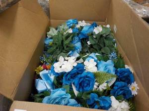 Large Box of Artificial Flowers...