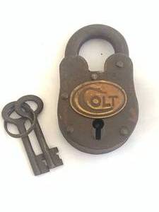 lot 29 image: Colt Padlock with 2 Working Keys