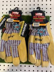 lot 59 image: Two Pair Thermal Lined Gloves 2 XL  $29 Retail Each