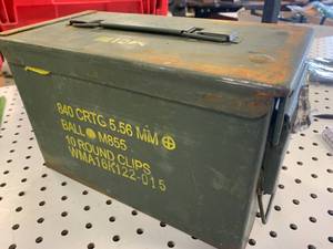lot 78 image: Genuine Military Ammo Box Can