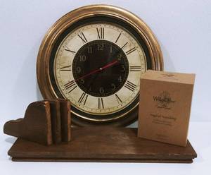 Wall Clock, Wall Shelf, Willow Tree Angel of friendship Figurine