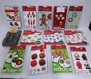 Holiday Candy Molds and Nascar Jello Molds