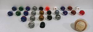 Mini Collectible Helmets, Signed Baseball