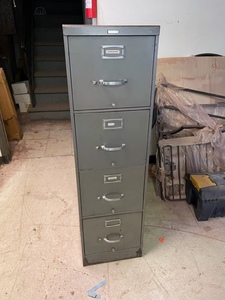 File Cabinet Containing Tools and Hardware