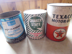 3 Vintage Oil Cans