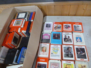 Box of 8-Track Tapes