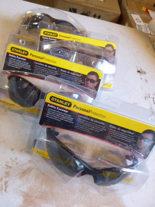 4 Pair  of Stanley Safety Eyewear