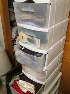 lot 24 image: 5 Drawers full of material...