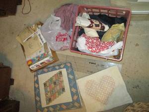 lot 33 image: Fabric and other sewing supplies...