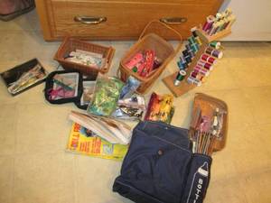 lot 36 image: Lot of knitting needles embroidery ...