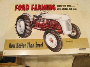 lot 59 image: Metal Ford farming sign...