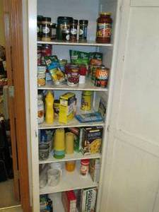 lot 78 image: Vintage latching pantry full of foo...