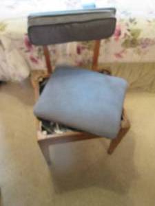 lot 90 image: Vintage chair with storage under th...