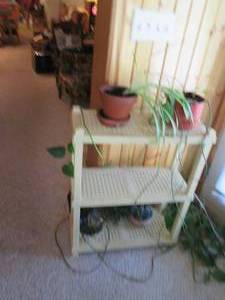 lot 105 image: Plastic wicker design rack 2410...