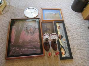 lot 122 image: Large framed wall clock 2127, 1...