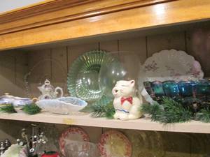 lot 127 image: Shelf of unique glassware (see phot...