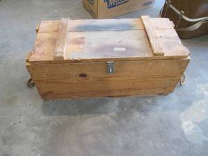 lot 166 image: Vintage ammunition or explosives cr...