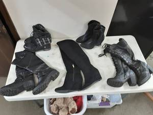 5-Pair Womens Boots Size 6