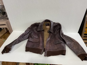 lot 3 image: Vintage Leather Flight Jacket