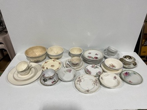 lot 24 image: Tea Cups, Plates, and More