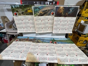 lot 38 image: Vintage Northern Pacific Calendars from the 60s