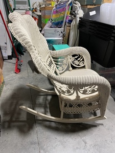 lot 68 image: Wicker Rocking Chair