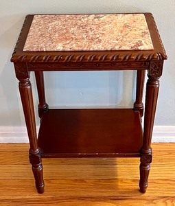 Lovely Accent Table with Marble Top