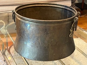 Vintage Copper Bucket with Handles