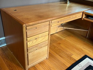 Oak L Shaped Desk