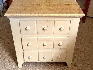 Vintage Petite Accent Table with Drawers