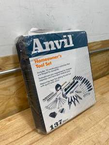lot 3 image: ANVIL 38 in. Drive SAE and Metric Home Tool Kit Set (137-Piece)