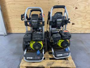 lot 77 image: RYOBI Lot of 4- Pressure Washers