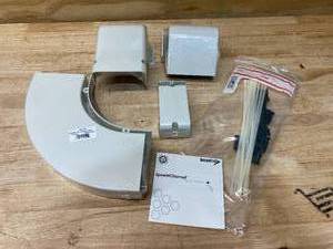 lot 81 image: DIVERSITECH SpeediChannel 4 in. Fitting Kit for Ductless Mini-Split Line-Set Cover System