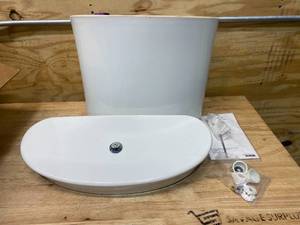 lot 84 image: KOHLER Serif 1.6 gpf Toilet Tank in White