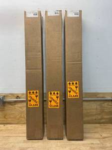 lot 101 image: ROBERN Lot of 3- SK38 C Series Mirrored Side Kits, 3-Inch W by 38-Inch H