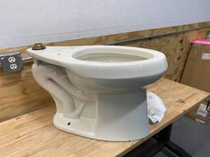 lot 119 image: KOHLER Highline Elongated Toilet Bowl in Biscuit