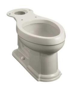 lot 27 image: KOHLER Devonshire Comfort Height Elongated Toilet Bowl Only in Sandbar