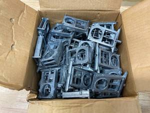 lot 29 image: SENTRY SUPPLY Case of- 650-6617 Latch Housings, 3-34 inch, Cast Zamak Construction, Unplated, Unpainted (approximately 50)