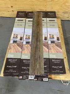 lot 5 image: BRYANT COLLECTION Lot of 8 Boxes of- 100% Waterproof Luxury Plank Flooring in Old Mill Grey (267.76 sq. ft.)