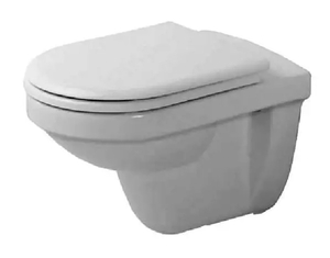 lot 41 image: DURAVIT Wall-Mounted One-Piece Elongated Toilet Washdown Model from Happy D Series