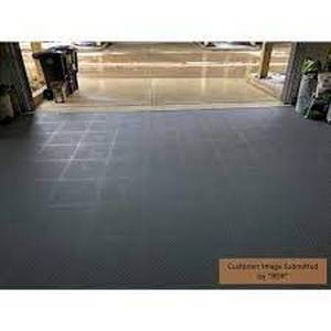 lot 33 image: Husky 18.4 in. x 18.4 in. Gray PVC Garage Flooring Tile (6-Pack)