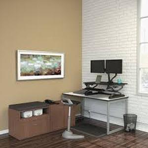 lot 75 image: Alera Reversible Laminate Table Top, Rectangular, 72w x 30d, WhiteGray