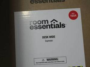 lot 64 image: Student Writing Desk with Storage - Room Essentials-Espresso