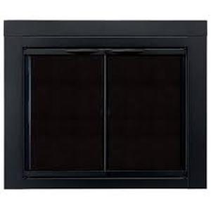 lot 82 image: Pleasant Hearth Alpine Large Glass Fireplace Doors