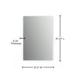 lot 88 image: Delta 27 in. W x 41 in. H (L1) Frameless Rectangular Standard Glass Bathroom Vanity Mirror