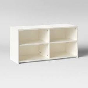 lot 66 image: Storage TV Stand for TVs up to 43 White- Room Essentials
