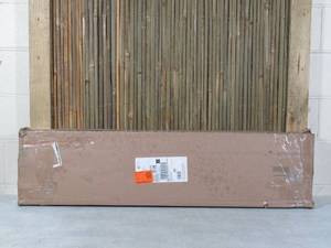 lot 104 image: Rubbermaid White Laminated Wood Shelf 12 in. D x 48 in. L (4 white shelves)